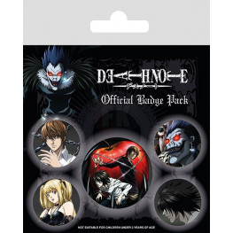 Death Note Pin-Back Buttons 5-Pack Characters